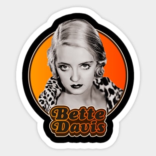 Retro Bette Davis Tribute Sticker